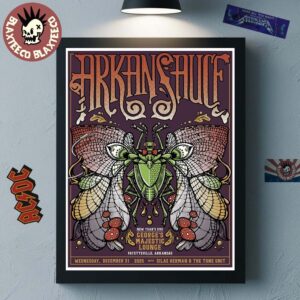 Arkansauce Fayetteville Arkansas 2025 Night 2 Event Poster At Georges Majestic Lounge On December 31 2025 Poster Canvas