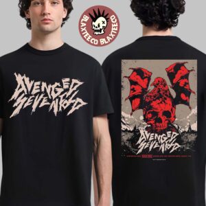 Avenged Sevenfold Bogota Colombia 2026 Venue Poster At Movistar Arena On January 20 2026 Two Sided T-Shirt