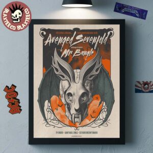 Avenged Sevenfold Santiago Chile 2026 Venue Poster At Estadio Bicentenario On January 24 2026 Life Is But A Dream Latin American Tour Poster Canvas