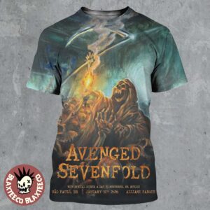 Avenged Sevenfold Sao Paulo Brazil 2026 Exclusive Venue Poster At Allianz Parque On January 31 2026 All Over Print Shirt