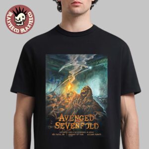 Avenged Sevenfold Sao Paulo Brazil 2026 Exclusive Venue Poster At Allianz Parque On January 31 2026 T-Shirt