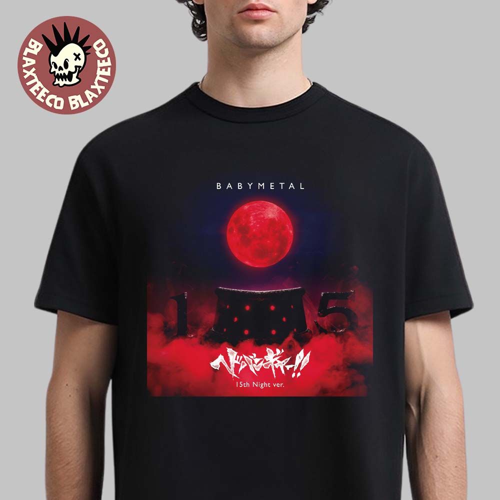 Babymetal Headbanger 15th Night Ver CD Cover Art T-Shirt Babymetal Headbanger 15th Night Ver CD Cover Art T-Shirt