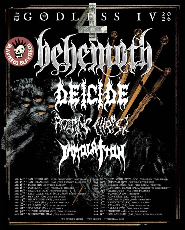 Behemoth The Godless IV 2026 Tour North America City Dates