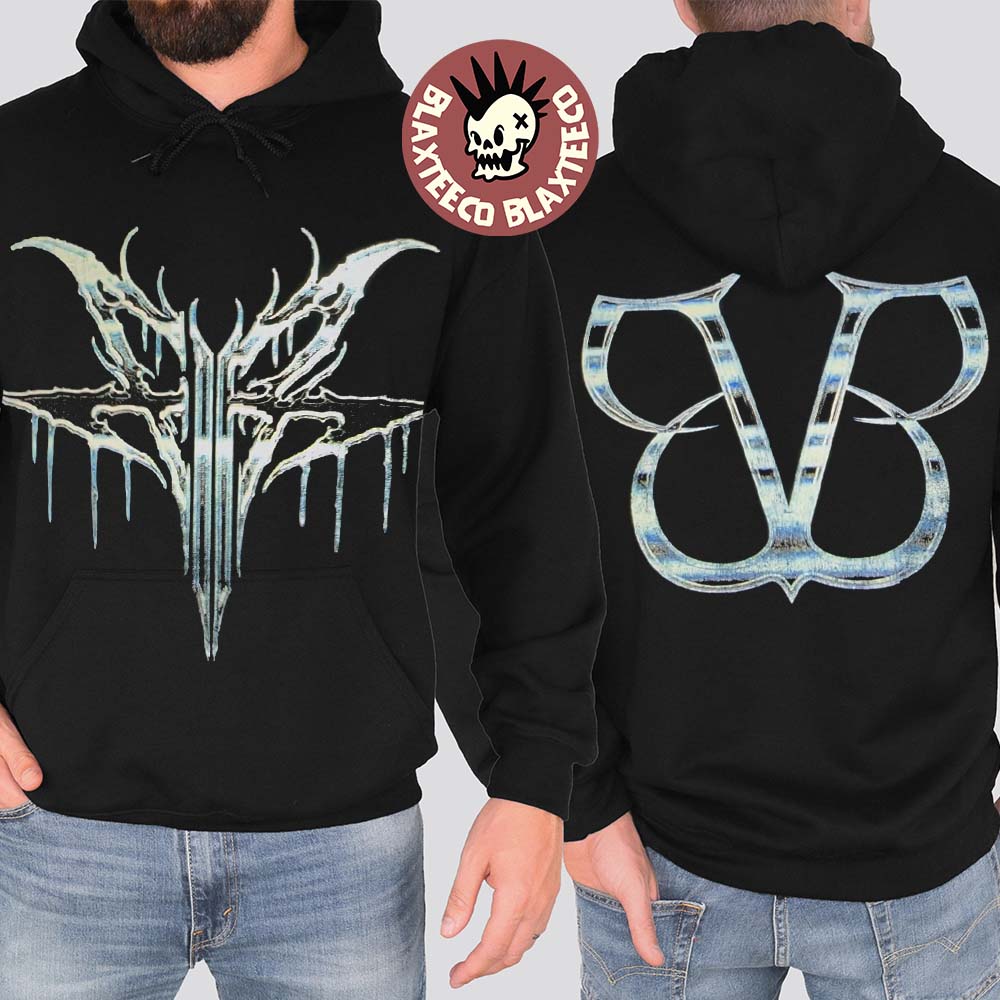 Black Veil Brides X Falling In Reverse Collab Merch Chrome Logo Hoodie Black Veil Brides X Falling In Reverse Collab Merch Chrome Logo Hoodie