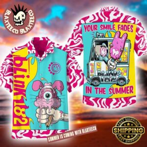 Blink 182 Ice Cream Your Smile Fades In The Summer 2026 Tropical Hawaiian Shirt