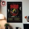 Blink 182 Happy Holidays 2025 Merry Xmas Rabbit Riding Velociraptor Poster Canvas
