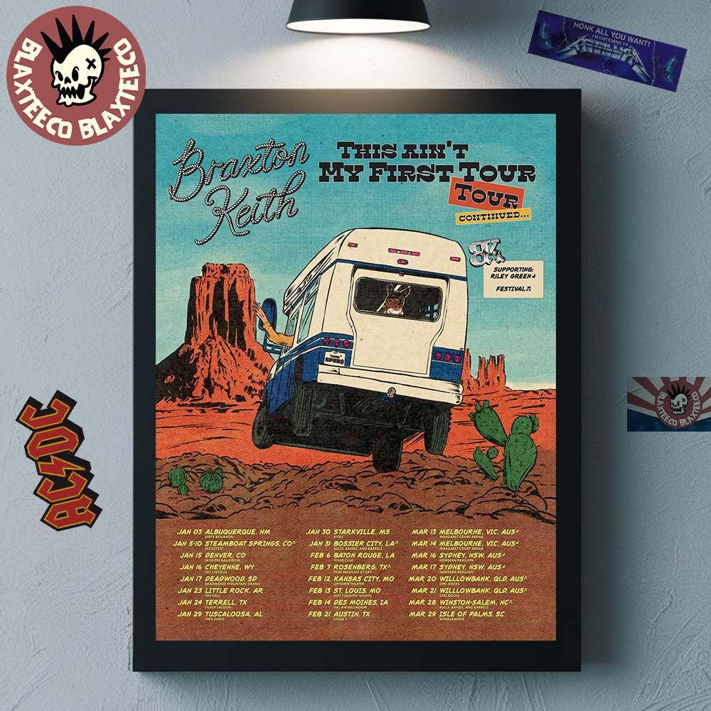 Braxton Keith This Ain’t My First Tour 2026 North America City Dates Home Decor Poster Canvas Braxton Keith This Ain’t My First Tour 2026 North America City Dates Home Decor Poster Canvas