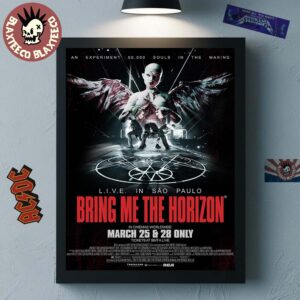 Bring Me The Horizon Live In Sao Paulo Live Immersive Virtual Experiment In Cinemas Worldwide On March 25 And 28 2026 Poster Canvas