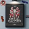 Indiana Hoosiers 2025 National Champions For The First Time Official Poster Canvas