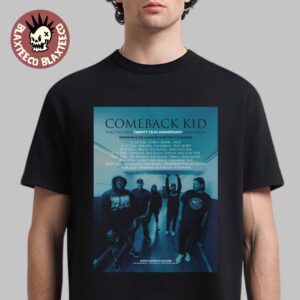 Comeback Kid Wake The Dead Twenty Year Anniversary Final Shows Tour 2026 Asia And Australia Schedule Dates T-Shirt