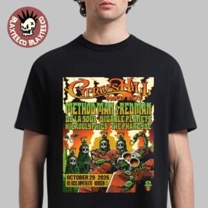 Cypress Hill Haunted Rocks 2026 At Red Rocks Amphitheatre In Morrison Colorado T-Shirt