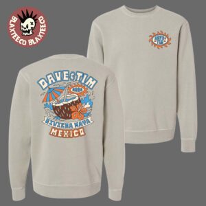 Dave Matthews Band And Tim Reynolds Riviera Maya Mexico 2026 Merch At Moon Palace On January 21-24 2026 Coconut Beach Crewneck Sweatshirt