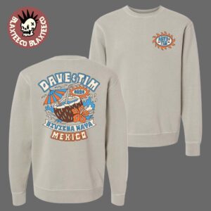 Dave Matthews Band And Tim Reynolds Riviera Maya Mexico 2026 Merch At Moon Palace On January 21 24 2026 Coconut Beach Crewneck Sweatshirt