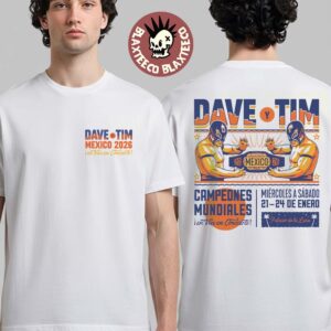 Dave Matthews Band And Tim Reynolds Riviera Maya Mexico 2026 Merch Tee At Moon Palace On January 21 24 2026 Wrestlers T-Shirt