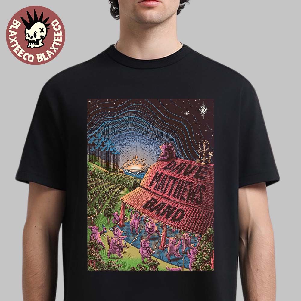Dave Matthews Band The Pig Song Poster Art Limited Edition T-Shirt Dave Matthews Band The Pig Song Poster Art Limited Edition T-Shirt