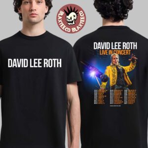 David Lee Roth Live In Concert 2026 Norrth America Schedule Dates Two Sided T-Shirt