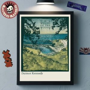 Dermot Kennedy The Weight of the Woods Screenprint Poster Canvas