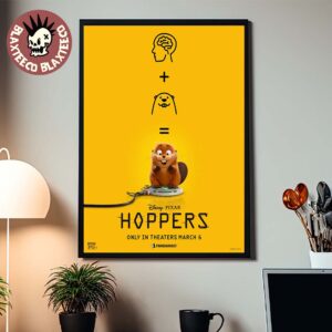 Disney Pixar Hoppers In Theaters On March 6 2026 Exclusive Fandango Poster Canvas For Home Decor