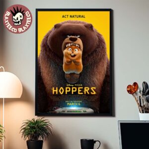 Disney Pixar Hoppers Official Poster Act Natural Only In Theaters On March 6 2026 Decor Poster Canvas