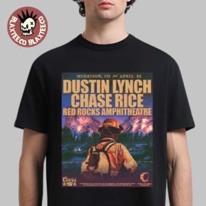 Dustin Lynch And Chase Rice Live At Red Rocks Amphitheatre On April 22 2026 In Morrison Colorado T-Shirt