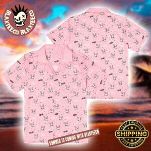 Electric Callboy Bunny To Love All Over Pattern Pink Hawaiian Shirt