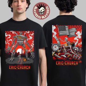 Eric Church Washington DC 2026 Night 1 And 2 Comined Venue Poster Free The Machine Tour At The Anthem On January 22 23 2026 Two Sided T-Shirt