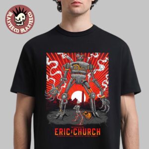 Eric Church Washington DC 2026 Night 1 Venue Poster Free The Machine Tour At The Anthem On January 22 2026 T-Shirt