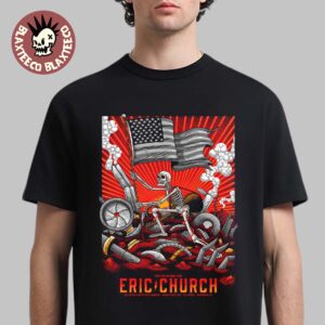 Eric Church Washington DC 2026 Night 2 Venue Poster Free The Machine Tour At The Anthem On January 23 2026 T-Shirt