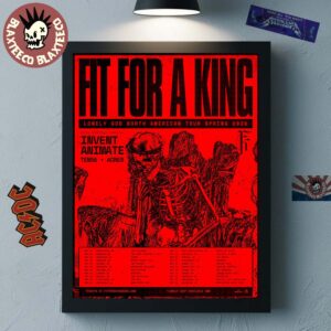 Fit For A King Lonely God North America Tour Spring 2026 Schedule Dates Home Decor Poster Canvas