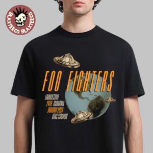 Foo Fighters Australia Tasmania 2026 Venue Merch Live At Utas Stadium On 24 January 2026 UFO Tasmania Dated T-Shirt
