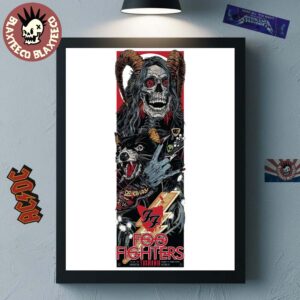 Foo Fighters Tasmania Australia 2026 Venue Poster At Utas Stadium On 24 January 2026 Home Decor Poster Canvas