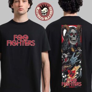 Foo Fighters Tasmania Australia 2026 Venue Poster At Utas Stadium On 24 January 2026 Two Sided T-Shirt