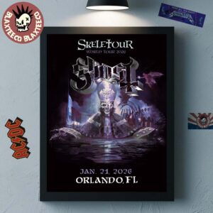 Ghost Skeletour 2026 Orlando Florida Exclusive Art Decor Poster Canvas