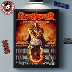 Gloryhammer 5th Album Release Tour 2026 Uk And Europe Schedule Dates Poster Canvas For Home Decor