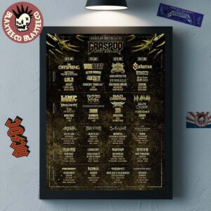 Graspop Metal Meeting 2026 Festival Full Lineup In Dessel Belgium On 13 19 20 21 June 2026 Home Decor Poster Canvas