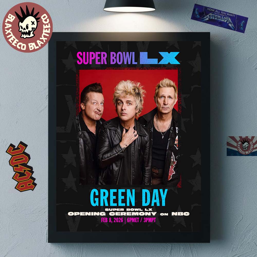 Green Day Super Bowl LX Opening Ceremony On NBC On Feb 8 2026 Home Decor Poster Canvas Green Day Super Bowl LX Opening Ceremony On NBC On Feb 8 2026 Home Decor Poster Canvas