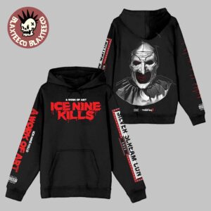 Ice Nine Kills Silver Scream Con London 2025 A Work Of Art Terrifier Hoodie