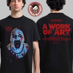 Ice Nine Kills Silver Scream Con London 2025 A Work Of Art Terrifier Scream Two Sided T-Shirt
