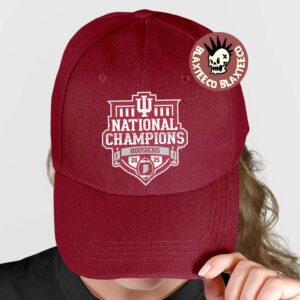 Indiana Hoosiers 2025 2026 CFP National Champions Shield Logo Classic Cap Hat Snapback