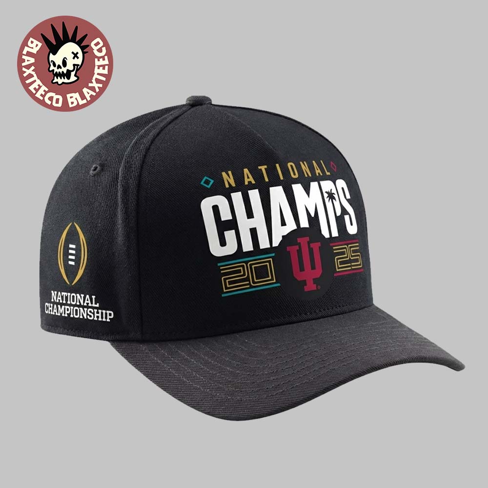 Indiana Hoosiers 2025 CFP National Champions Nike Authentic Locker Room Hat Indiana Hoosiers 2025 CFP National Champions Nike Authentic Locker Room Hat