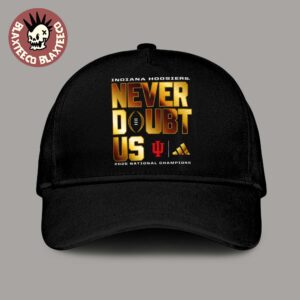 Indiana Hoosiers Adidas 2025 2026 National Champions Never Doubt Us Classic Cap Hat Snapback