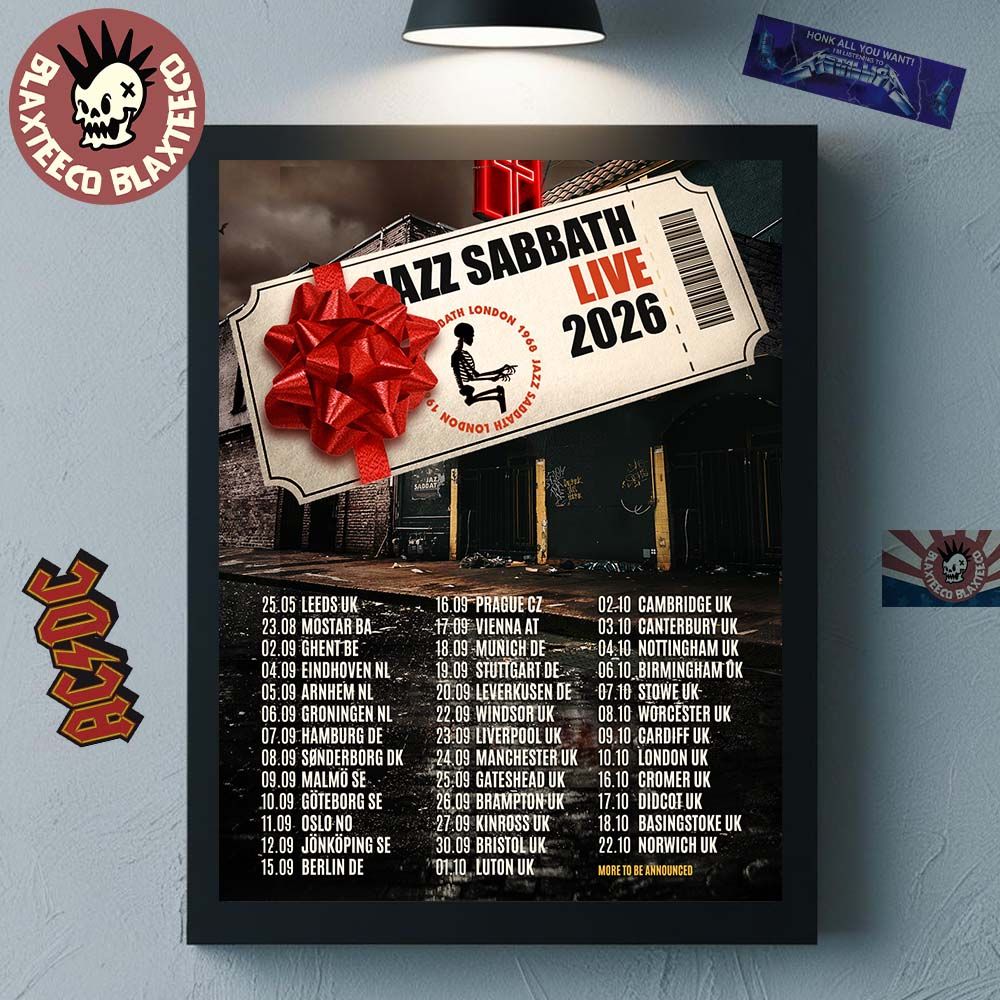 Jazz Sabbath Live 2026 UK And Europe Schedule Dates Home Decor Poster Canvas Jazz Sabbath Live 2026 UK And Europe Schedule Dates Home Decor Poster Canvas