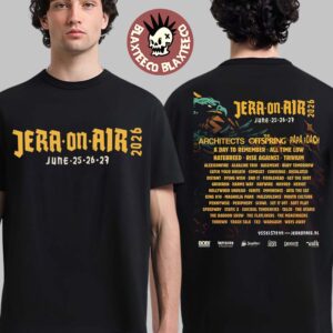 Jera On Air 2026 Festival Full Lineup In Ysselsteyn Netherlands On June 25 26 27 2026 Two Sided T-Shirt