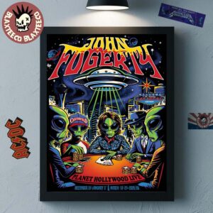 John Fogerty Las Vegas Nevada 2025 2026 Events Poster Planet Hollywood Live On December 31 To January 3 And March 18 To 21 Poster Canvas
