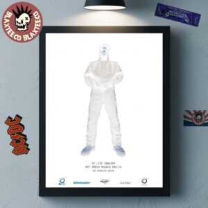 Kanye West Ye Live In Concert In Reggio Emilia At RCF Arena On 18 July 2026 Home Decor Poster Canvas