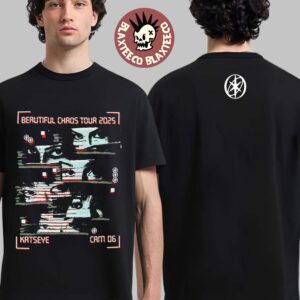 Katseye Beautiful Chaos Tour 2025 Merch Collection Cam 06 Members Eyes VHS-style M.I.A T-Shirt