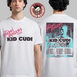 Kid Cudi The Rebel Ragers Tour 2026 North America Schedule Dates Two Sided T-Shirt