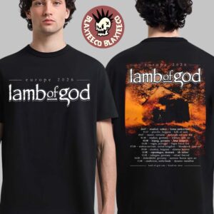 Lamb Of God Europe 2026 Summer Tour Schedule Dates Two Sided T-Shirt