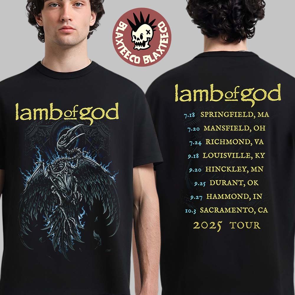 Lamb Of God Headbangers Boat Cruise Collection Electric Admat Itin 2025 North America Tour T-Shirt Lamb Of God Headbangers Boat Cruise Collection Electric Admat Itin 2025 North America Tour T-Shirt