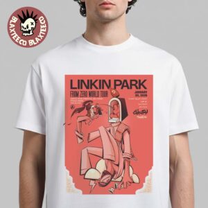 Linkin Park From Zero World Tour 2026 Abu Dhabi Poster At Etihad Arena Yas Island On January 20 2026 T-Shirt
